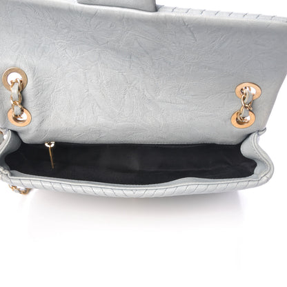 Chanel Calfskin Surpique Chevron Medium Flap Grey 5 of 8