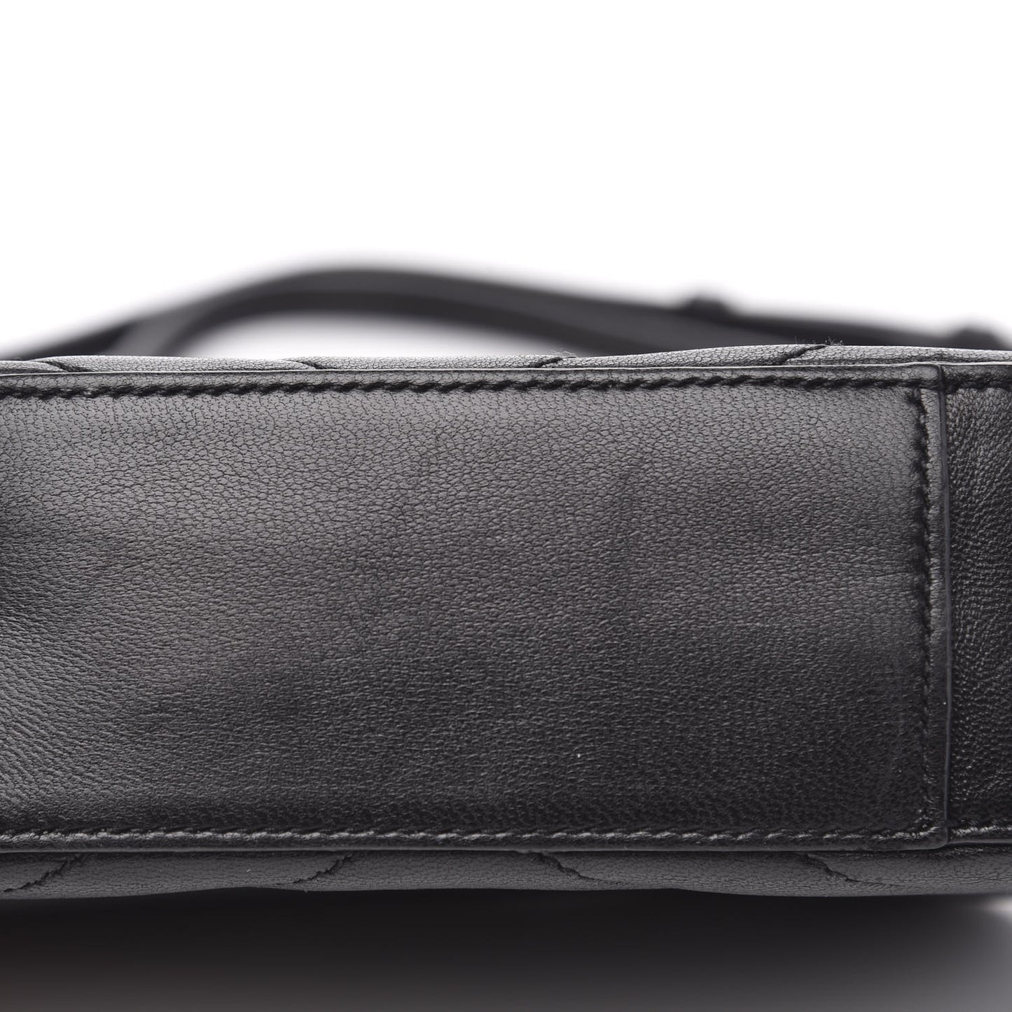 Lambskin Chevron Small Classic Monogram Camera Bag Nero Black