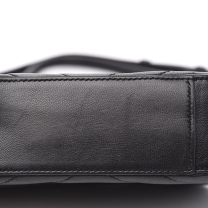 Saint Laurent Lambskin Chevron Small Classic Monogram Camera Bag Nero Black 9 of 12