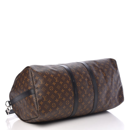 Louis Vuitton Monogram Macassar Keepall Bandouliere 55 4 of 11