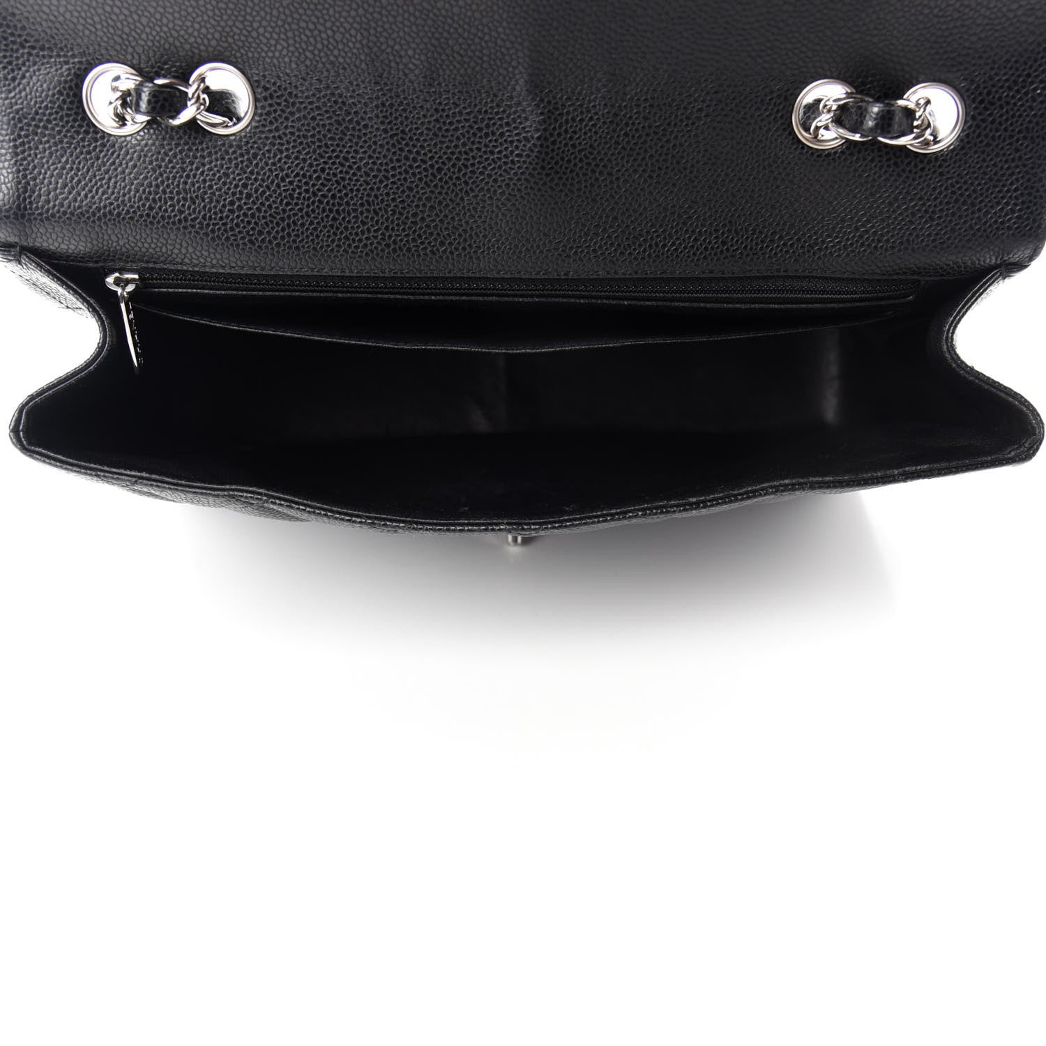 Chanel Caviar Quilted Jumbo Single Flap Black 5 of 11