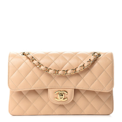 Chanel Caviar Quilted Small Double Flap Beige 1 of 11