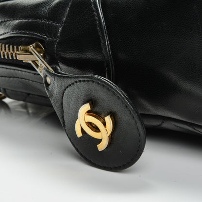 Chanel Lambskin Quilted Camera Case Black 17 of 17