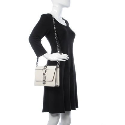 Prada Saffiano City Calfskin Studded Large Elektra Shoulder Bag White 2 of 7
