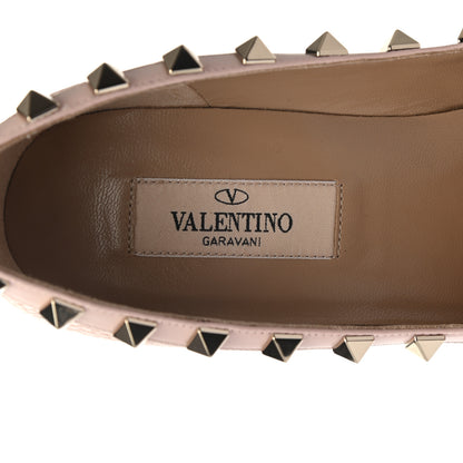 Valentino Garavani Pebbled Calfskin Rockstud 85mm Pumps 35.5 Rose Quartz 7 of 8