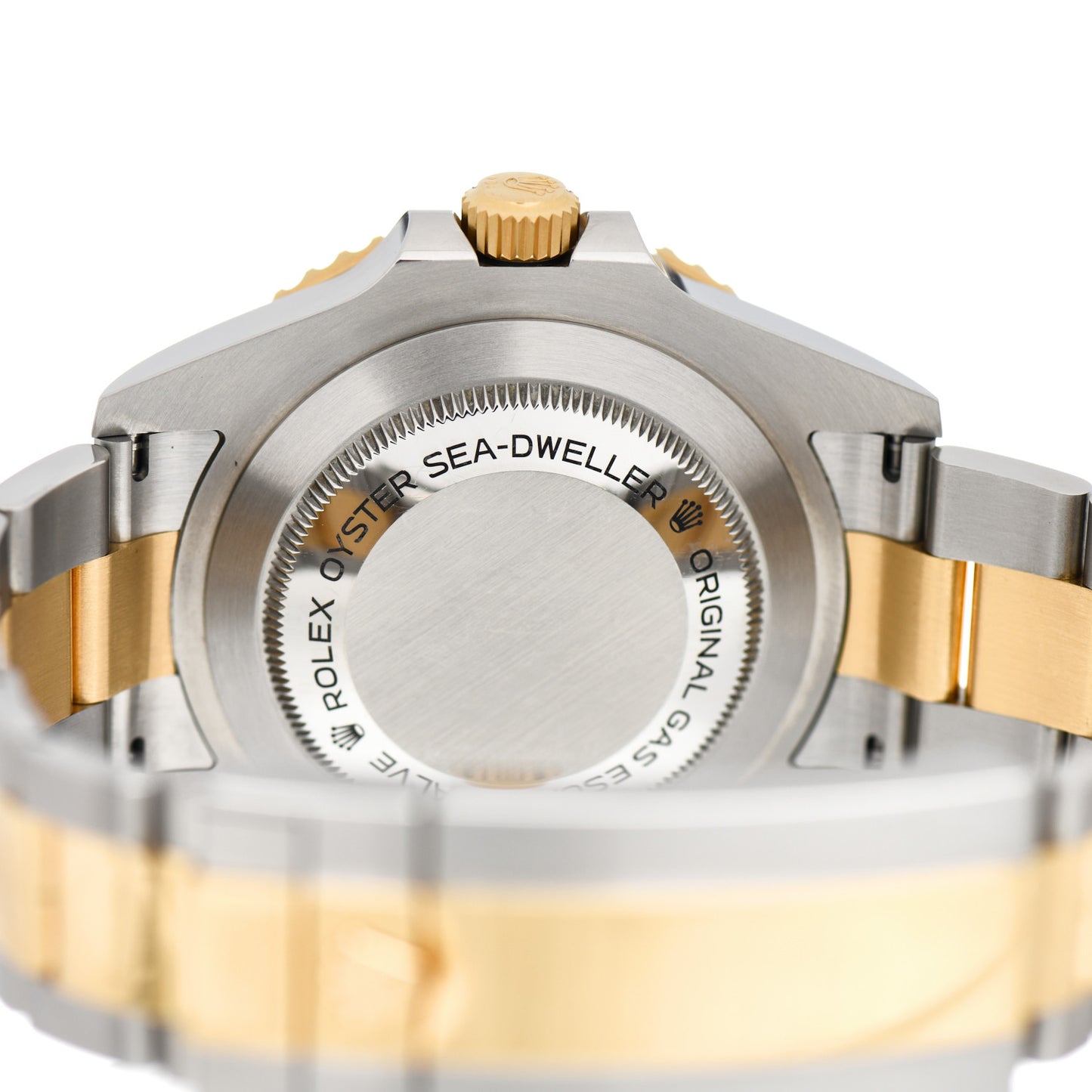 Stainless Steel 18K Yellow Gold 43mm Oyster Perpetual Date Sea-Dweller Deepsea Watch 126603