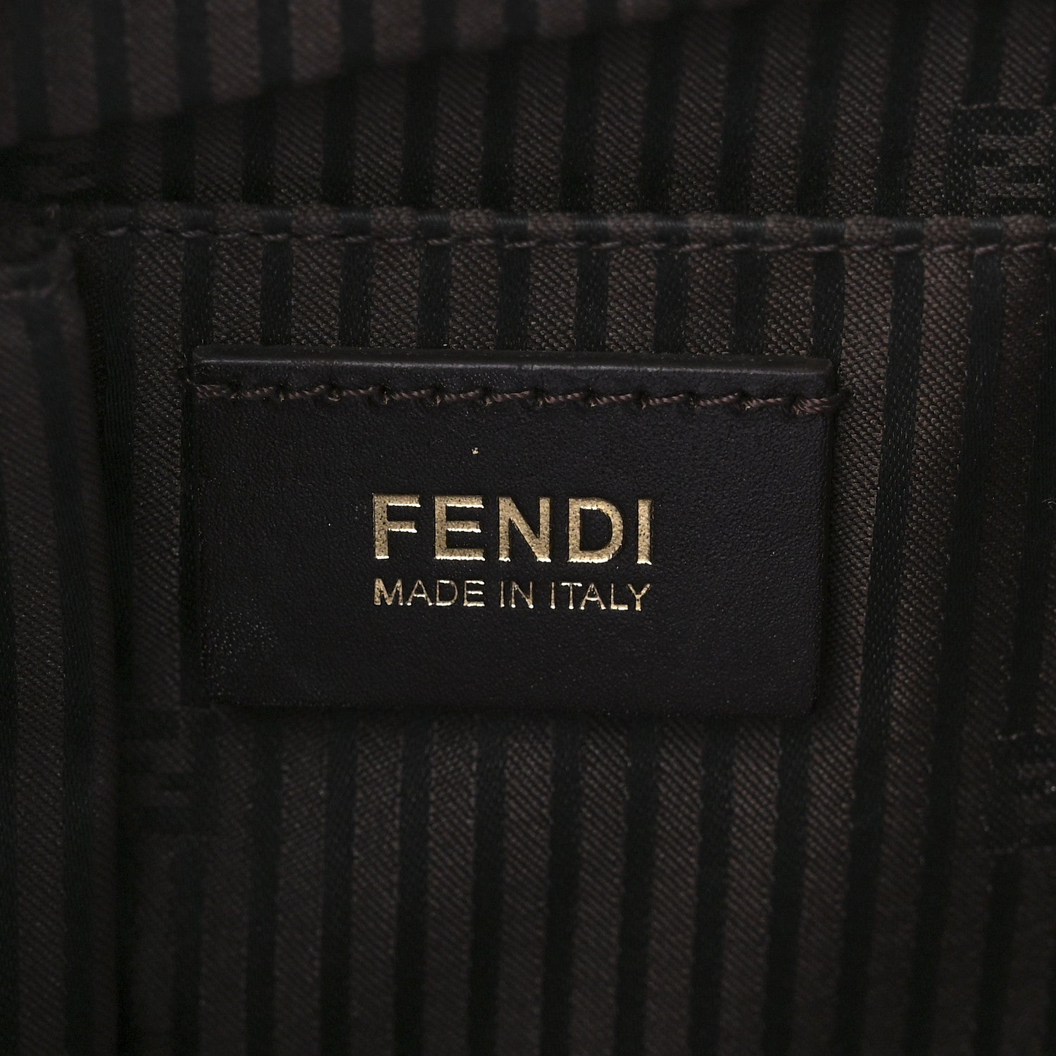 Fendi Vitello Elite Flamingo Regular 2Jours Tote Moro Marrone Nocciola 5 of 11