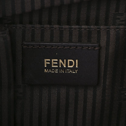 Fendi Vitello Elite Flamingo Regular 2Jours Tote Moro Marrone Nocciola 5 of 11