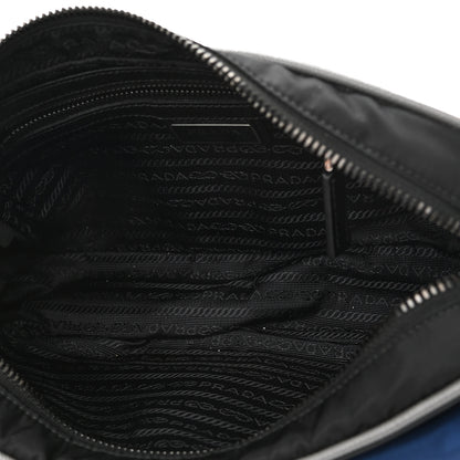 Prada Tessuto Nylon Saffiano Messenger Bag Black Royal Marmo 5 of 10