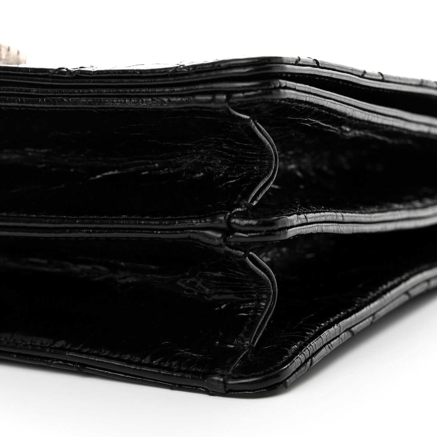 Chanel Glazed Calfskin Quilted Rita Top Handle Flap Black 10 of 16