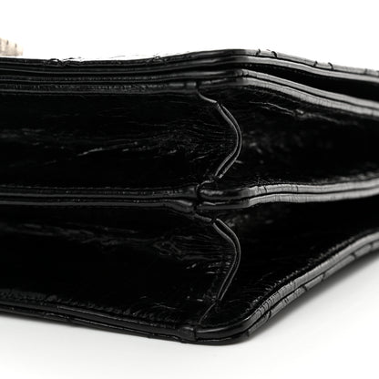 Chanel Glazed Calfskin Quilted Rita Top Handle Flap Black 10 of 16