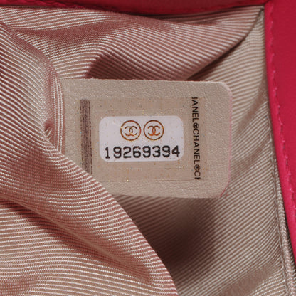 Chanel Lambskin Quilted Small Boy Flap Dark Pink 8 of 10