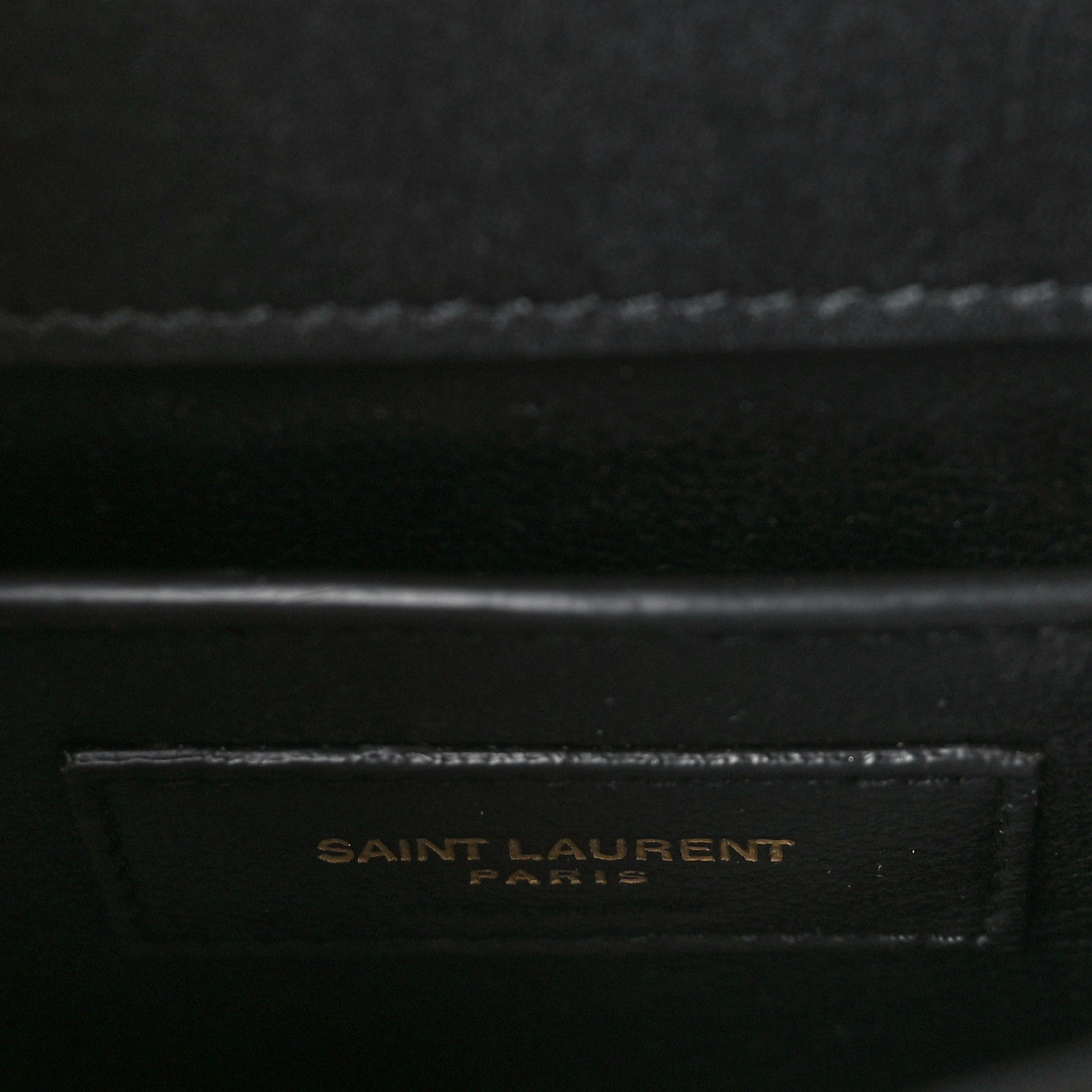 Saint Laurent Coated Bark Calfskin Medium Monogram Sunset Black 6 of 10