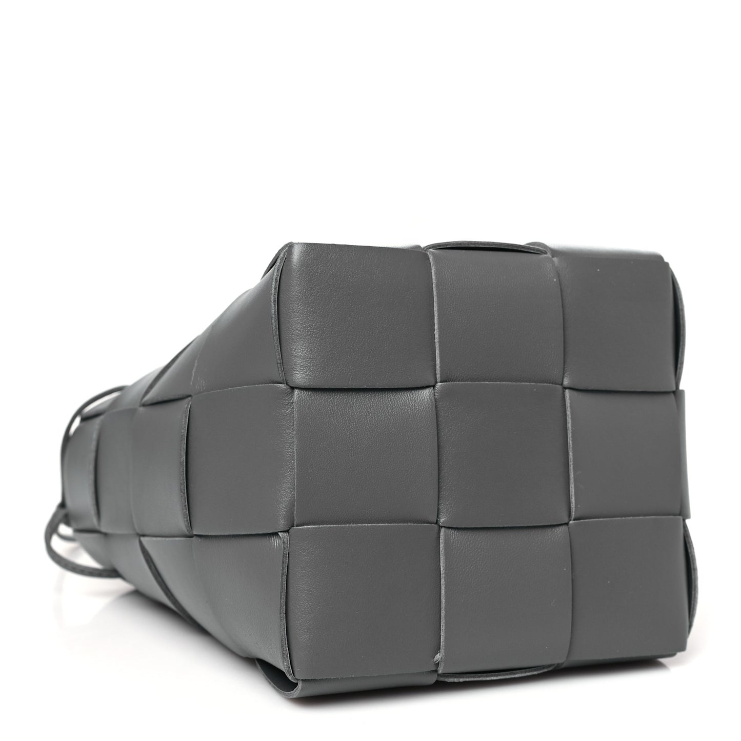 Nappa Maxi Intrecciato Small Cassette Bucket Bag Thunder