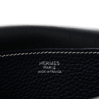 Hermes Taurillon Clemence Halzan 31 GM Bleu Nuit 6 of 12