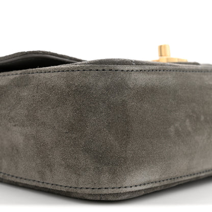 Chanel Suede Calfskin Mini Souplissimo Flap Dark Grey 9 of 11