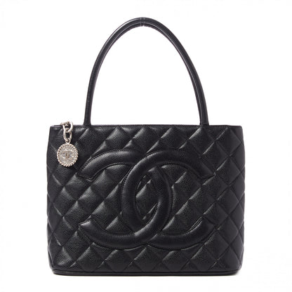 Chanel Caviar Quilted Medallion Tote Black 1 of 10