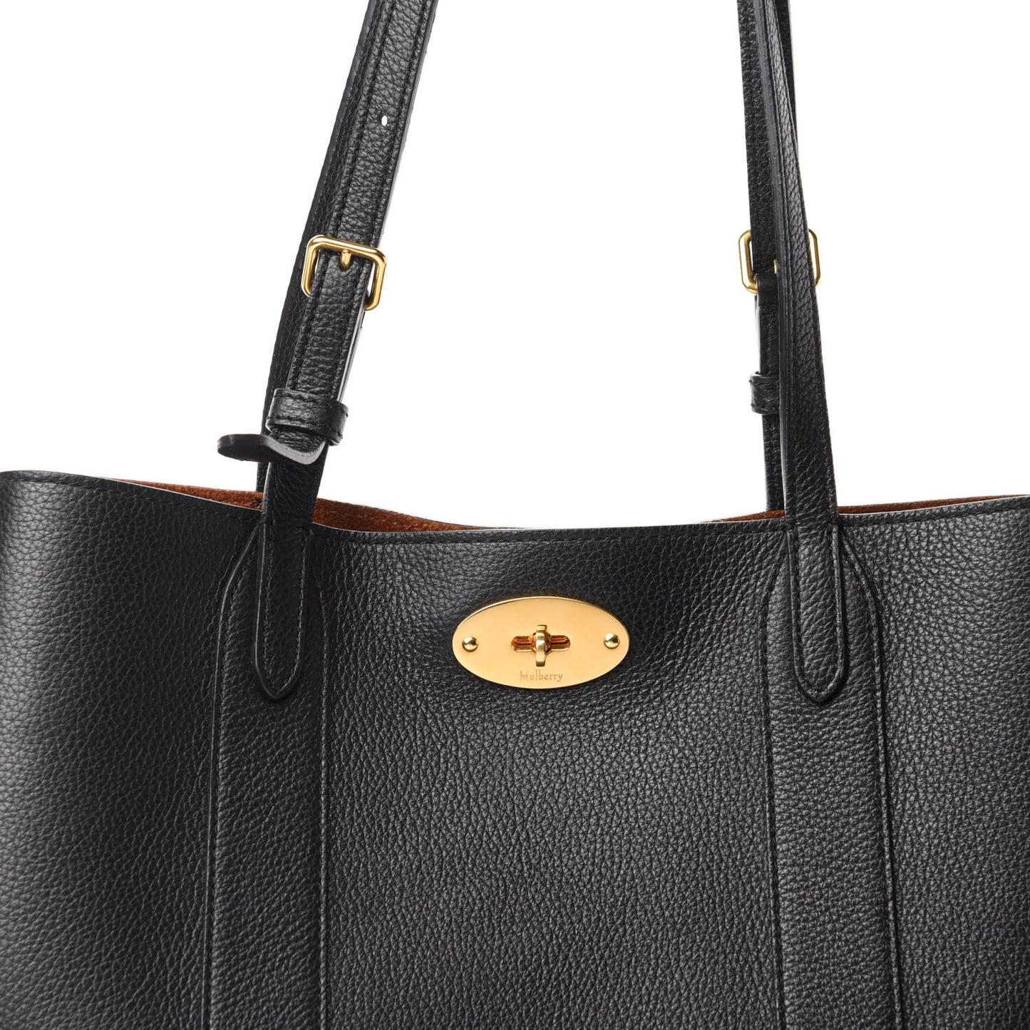Small Classic Grain Bayswater Tote Black