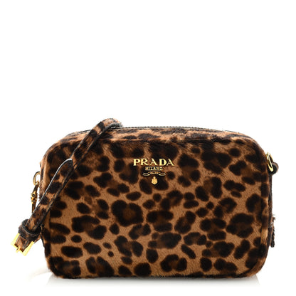Prada Cavallino Leopard Print Camera Bag 1 of 9