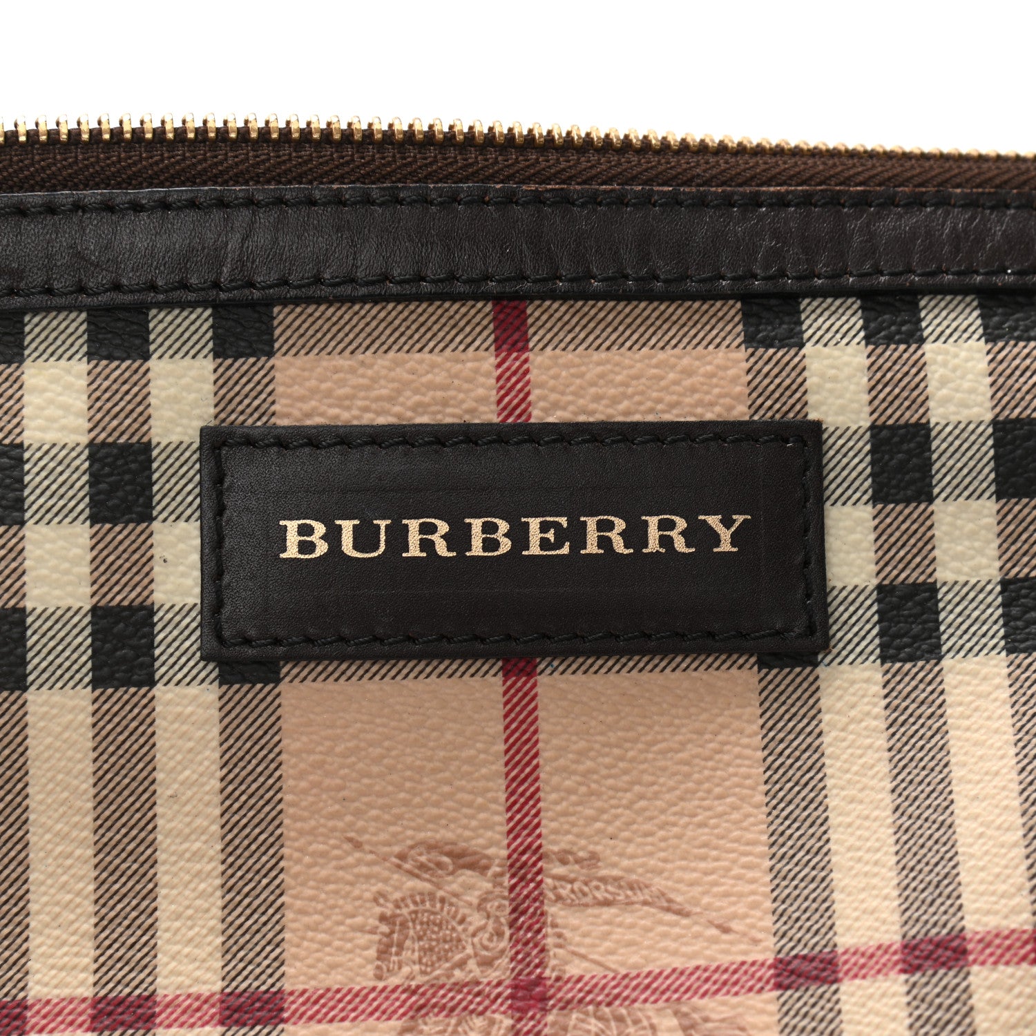 Burberry Haymarket Check Small Canterbury Tote Brown 7 of 17