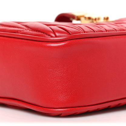 Miu Miu Nappa Matelasse Zip Shoulder Bag Fuoco 7 of 8