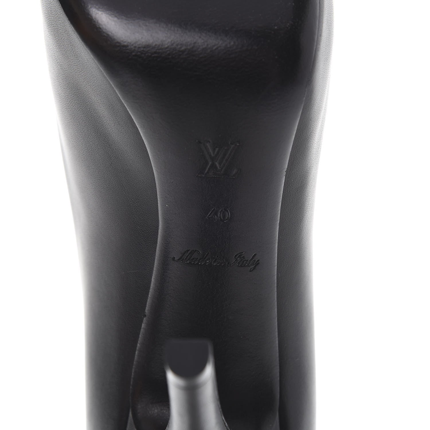 Louis Vuitton Smooth Calfskin Oh Really Peep Toe Pumps 40 Black 8 of 10