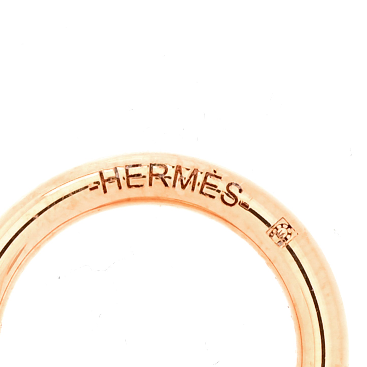 Rose Gold Plated Charms Grelot Twilly Ring