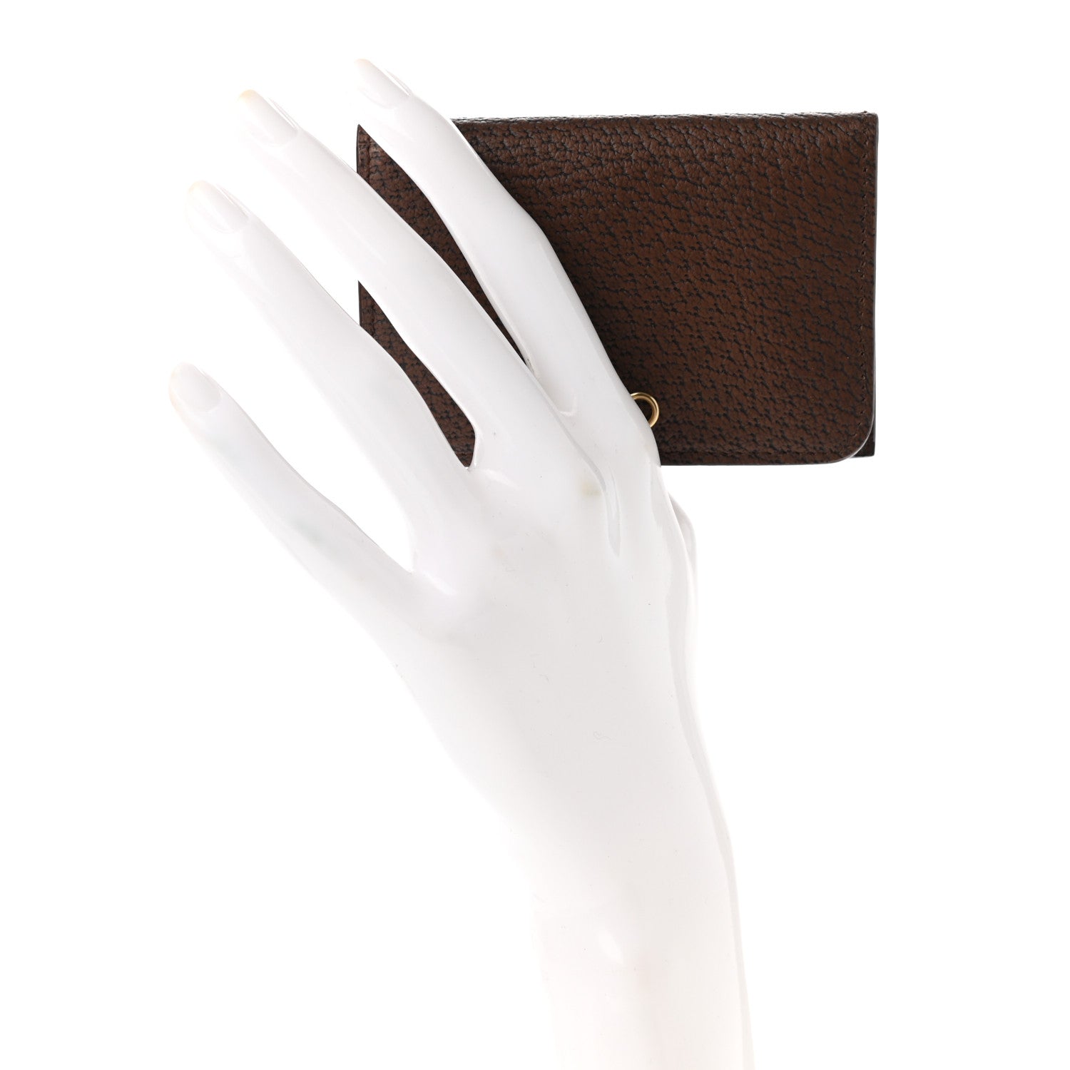 Salvatore Ferragamo Pigskin Gancini Coin Case Brown 2 of 6