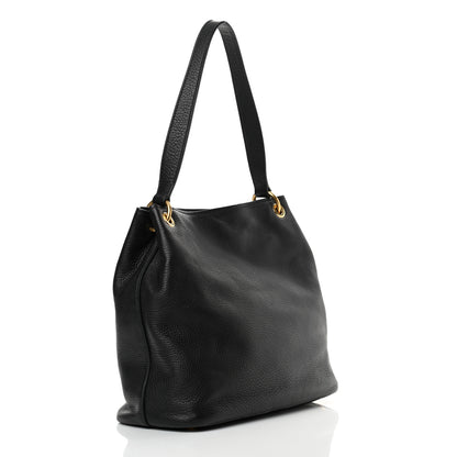Miu Miu Vitello Phenix Shoulder Bag Black 2 of 11