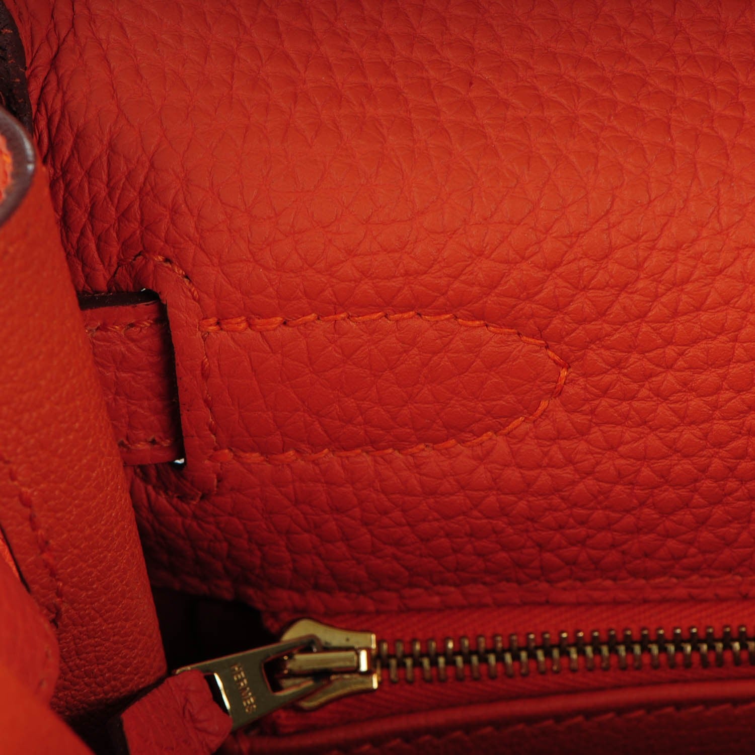 Hermes Togo Kelly Retourne 32 Orange 16 of 25