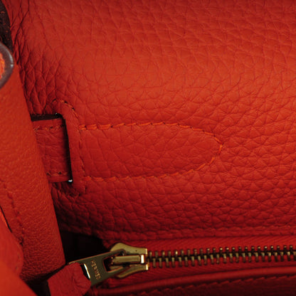 Hermes Togo Kelly Retourne 32 Orange 16 of 25