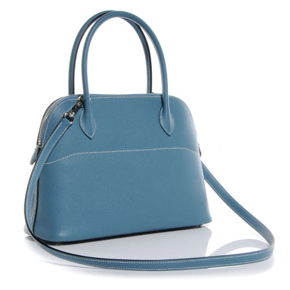 Hermes Veau Epsom Mini Bolide 27 Blue Jean 3 of 7