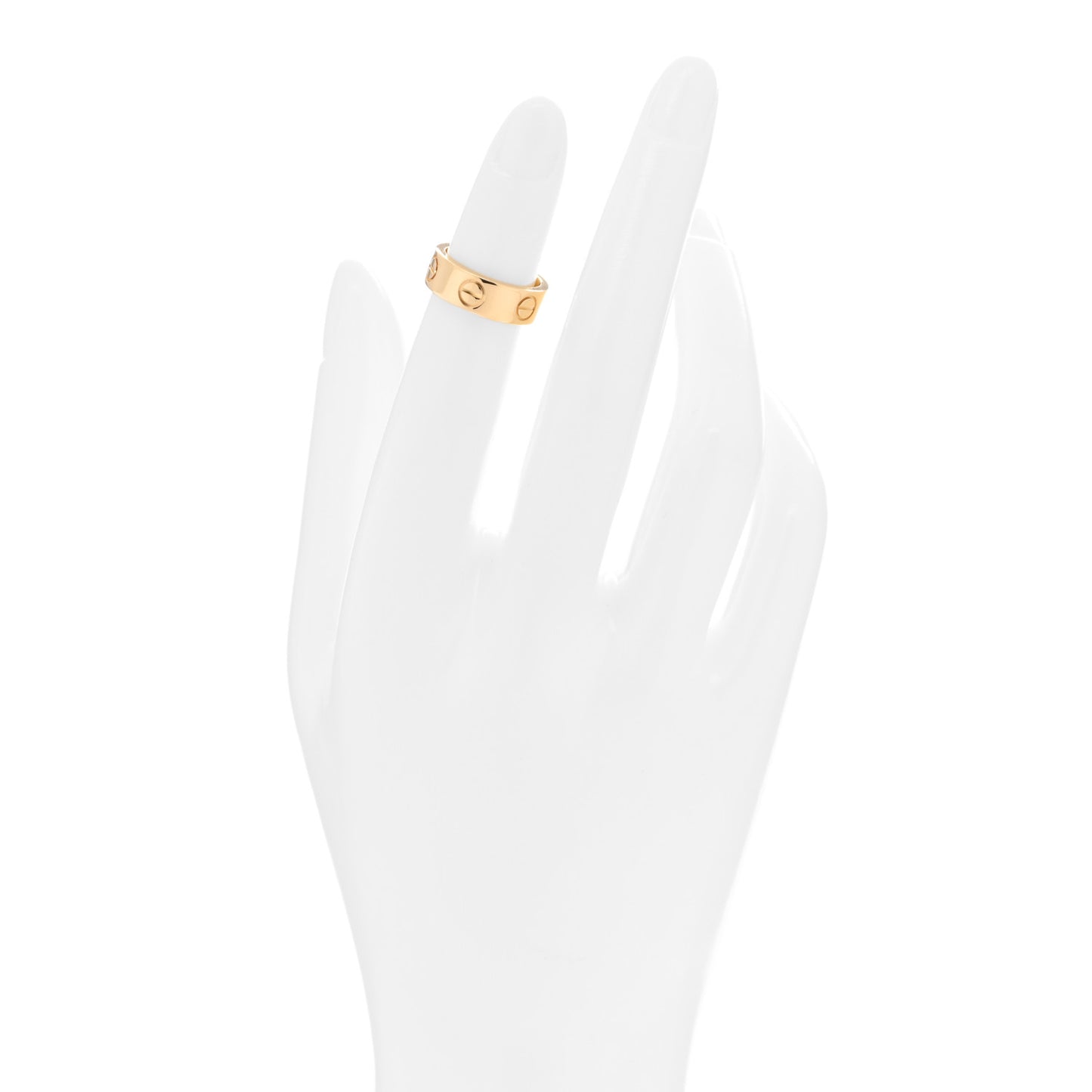 18K Yellow Gold 5.5mm LOVE Ring 45 3.25
