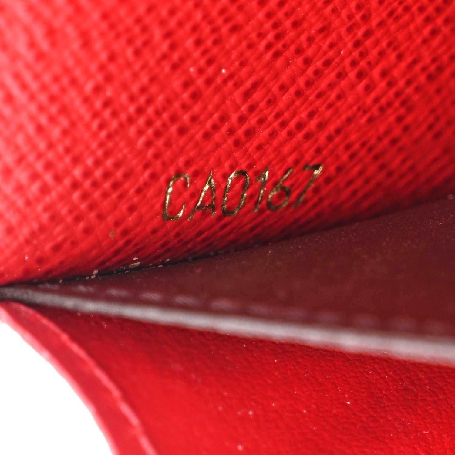Louis Vuitton Damier Ebene Emilie Wallet Red 8 of 14