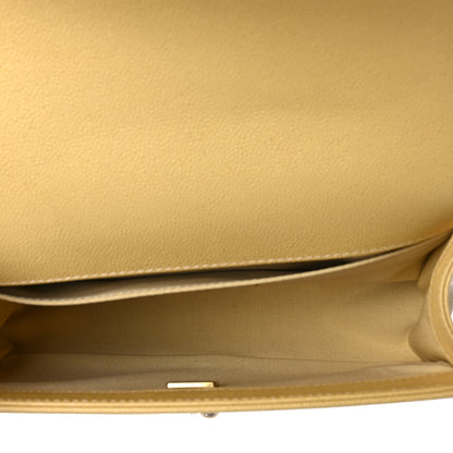 Chanel Caviar Quilted Medium Boy Flap Yellow 4 of 8