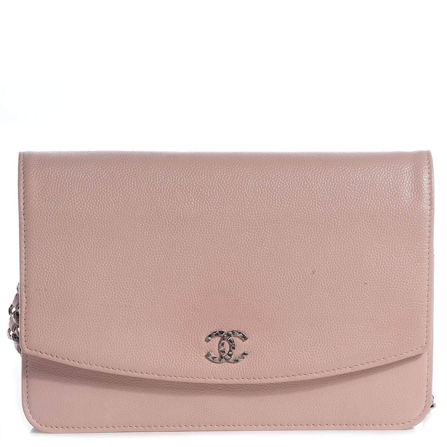 Chanel Caviar Sevruga Wallet on Chain WOC Pale Rose 1 of 10