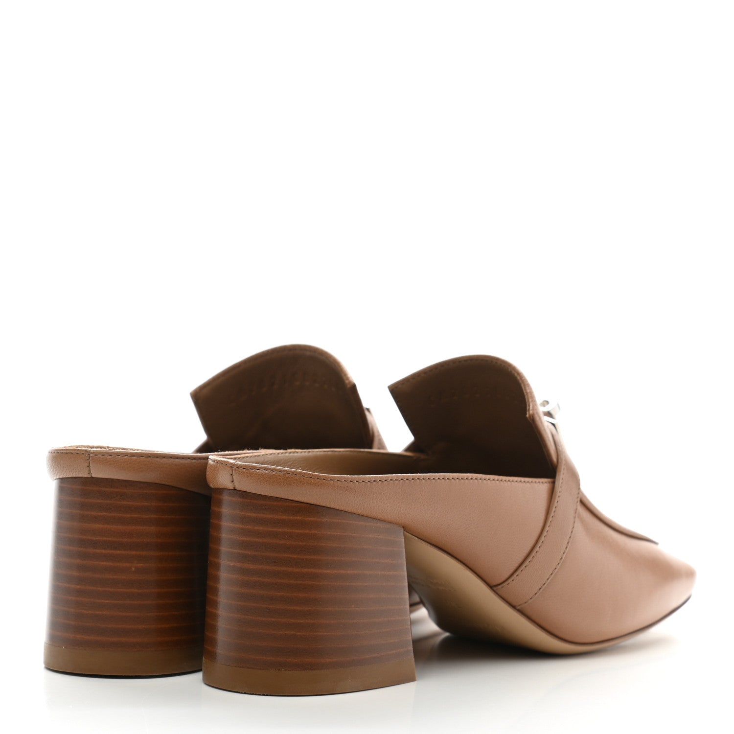 Hermes Goatskin Blossom Mules 35 Marron Havane 4 of 10