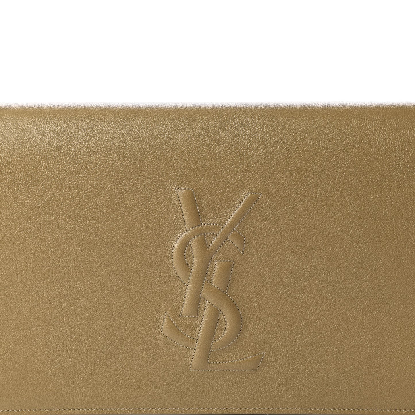 Calfskin Monogram Large Belle De Jour Clutch Beige