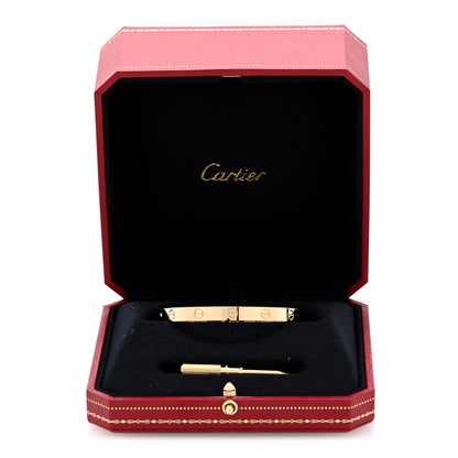 Cartier 18K Yellow Gold LOVE Single Screw Bracelet 17 7 of 7