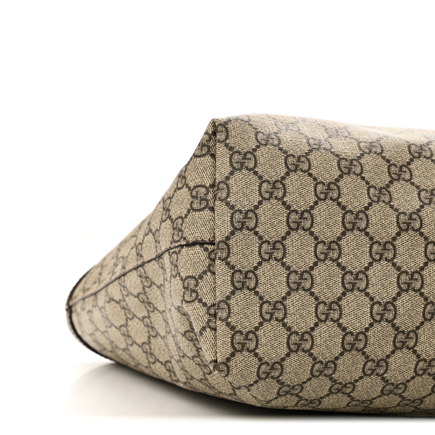 GG Supreme Monogram Medium Ophidia Shopping Tote Brown
