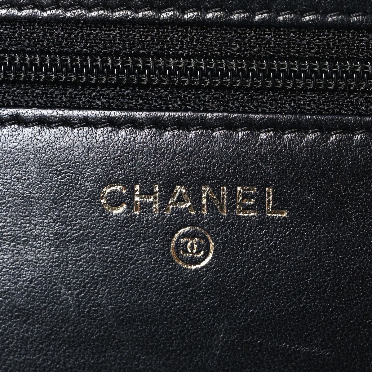 Chanel Lambskin Camellia Wallet on Chain WOC Black 6 of 11