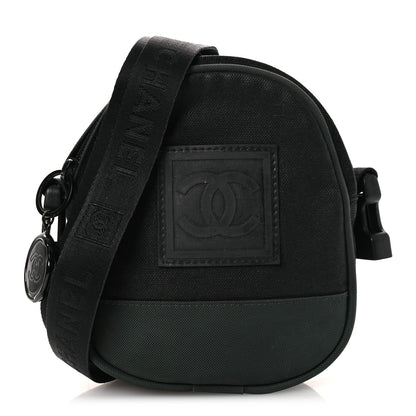 Chanel Canvas Nylon Sport Crossbody Black Green 1 of 15