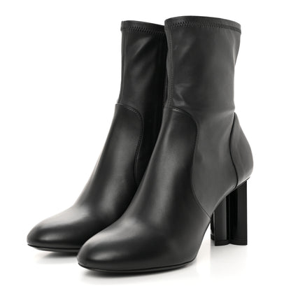 Louis Vuitton Calfskin Uniformes Silhouette Ankle Boots 37.5 Black 3 of 9