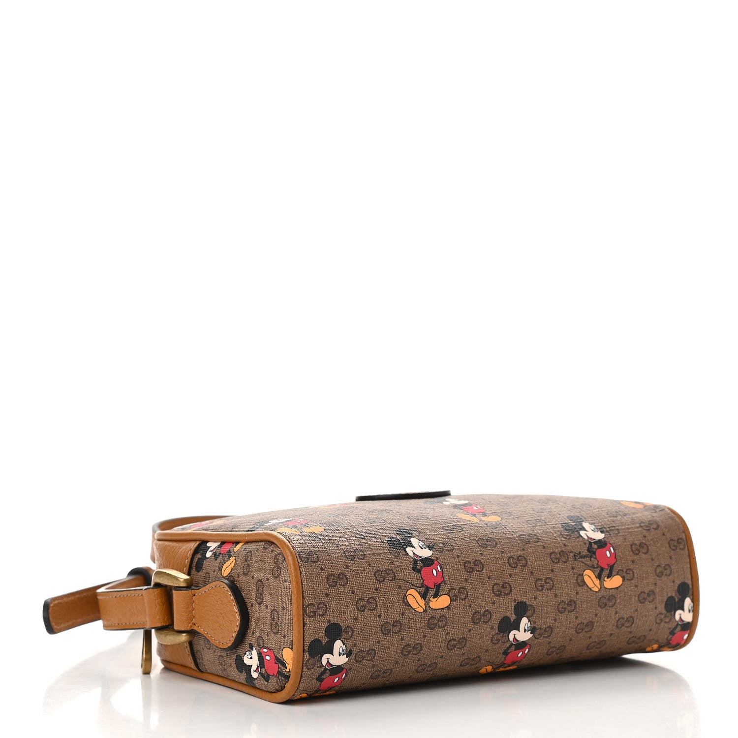 Gucci X DISNEY Mini Vintage GG Supreme Monogram Mickey Mouse Shoulder Bag Beige Vintage Sun Oil 4 of 11