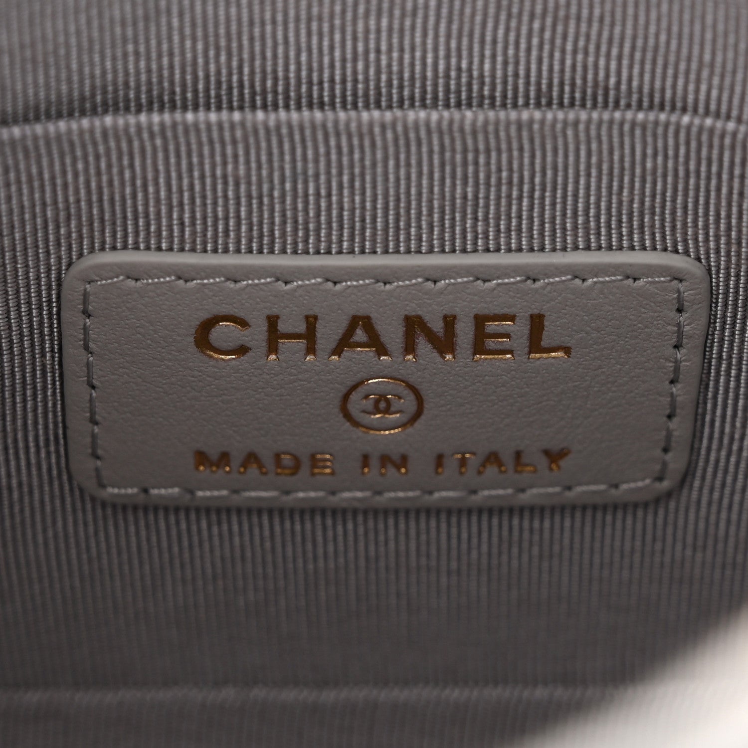 Chanel Caviar Quilted Camera Case Grey 7 of 12