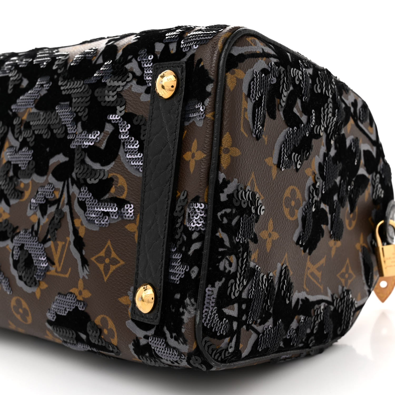 Louis Vuitton Monogram Fleur De Jais Sequins Speedy 30 10 of 14