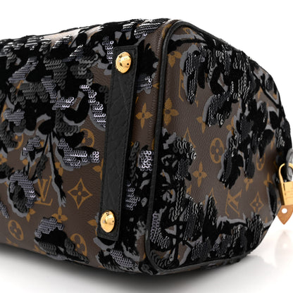 Louis Vuitton Monogram Fleur De Jais Sequins Speedy 30 10 of 14
