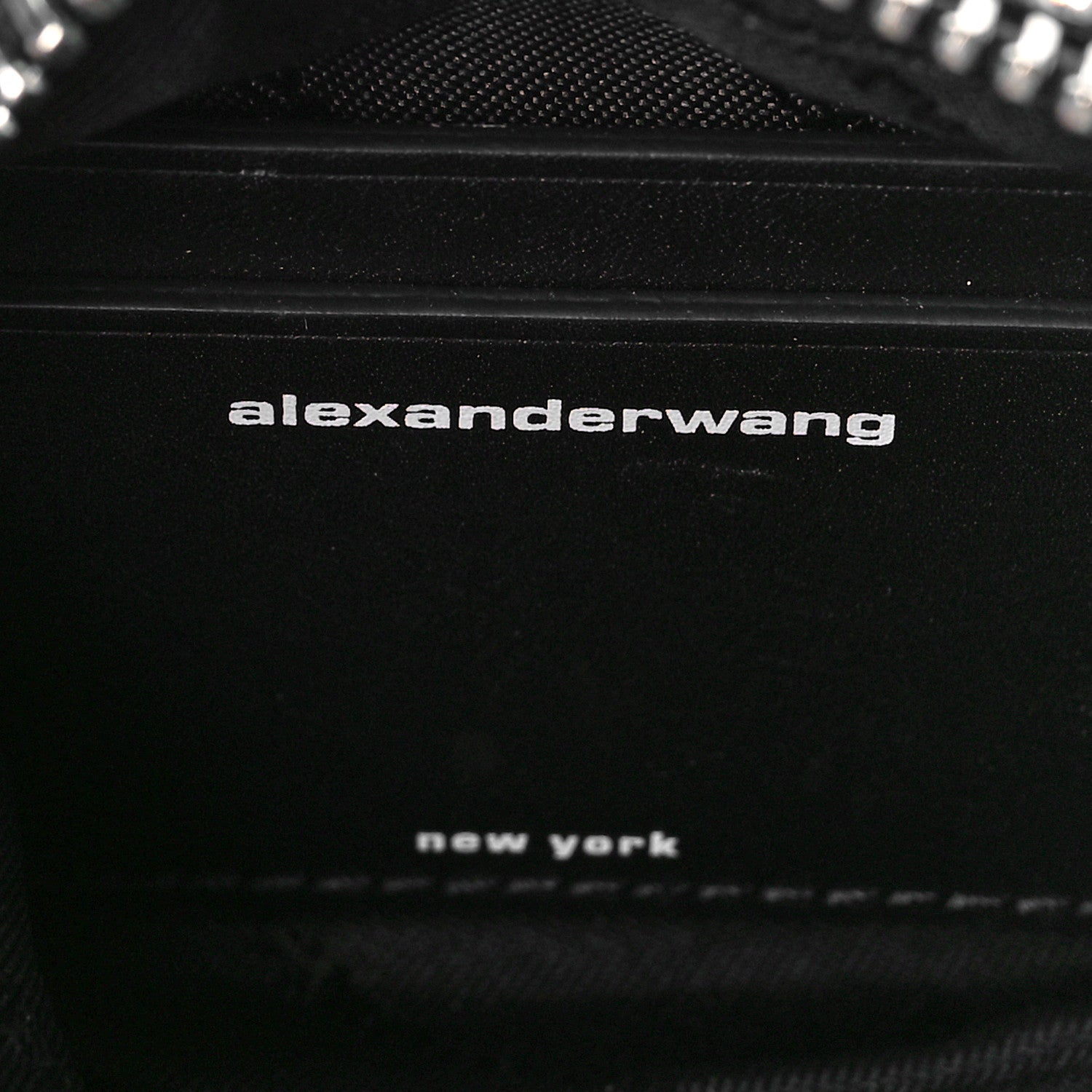 Alexander Wang Mesh Crystal Rhinestone Mini Heiress Pouch Black Silver 6 of 8