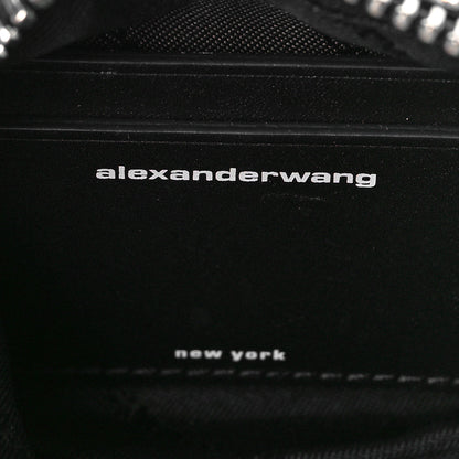 Alexander Wang Mesh Crystal Rhinestone Mini Heiress Pouch Black Silver 6 of 8