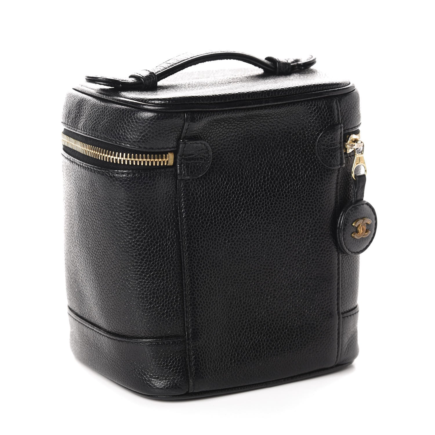 Chanel Caviar Vanity Cosmetic Case Black 3 of 7